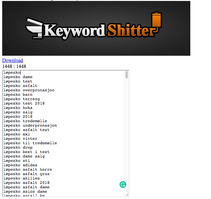 Keywordshitter